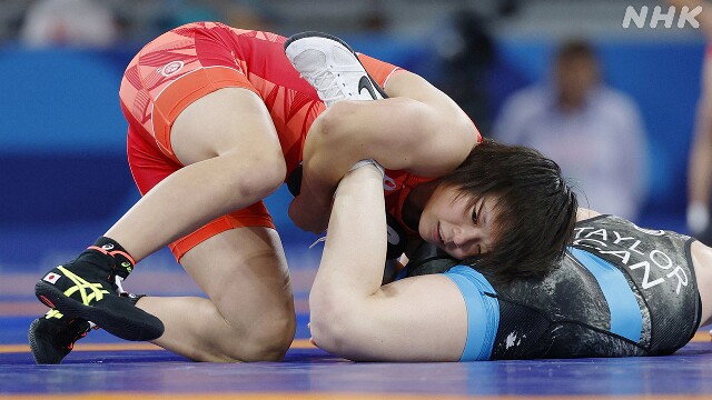 レスリング女子57キロ級 櫻井つぐみ 準決勝進出 パリ五輪