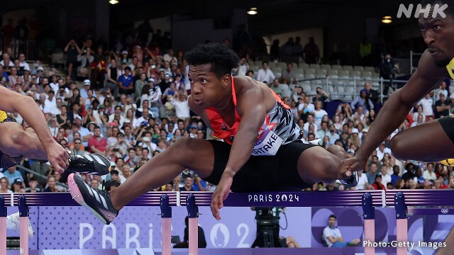 男子110mハードル 村竹ラシッド 日本選手初の決勝へ パリ五輪