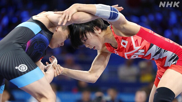 レスリング 女子53キロ級 藤波朱理が決勝進出 パリ五輪