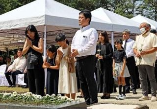 比の犠牲者１００万人超も忘れず　戦没者慰霊祭で日本大使