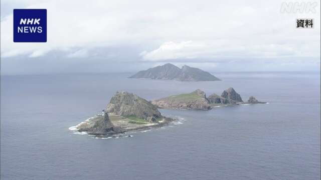 沖縄 尖閣沖 中国海警局の船2隻 28時間余り領海内を航行