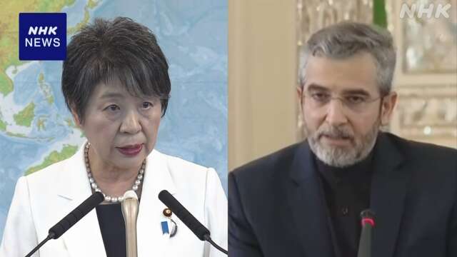 上川外相 イラン外相代行と電話会談 理性的な対応求める