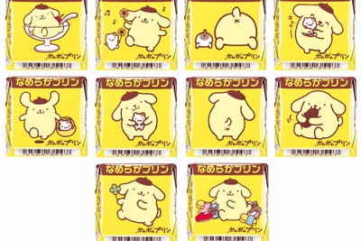 チロルチョコに「ポムポムプリン」　全10種の包装「集めたくなる」