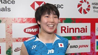 バド山口茜、五輪後初試合はストレート勝ち「プレーで感謝を伝えられたら」【ジャパンOP】