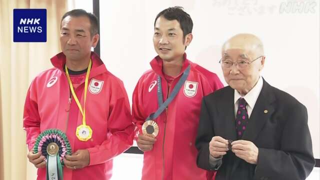 馬術田中選手 “バロン西”親族を訪問 次のロス五輪もメダルを