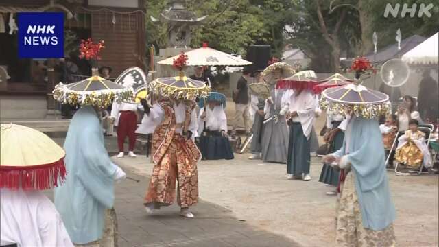 香川 綾川町で「滝宮の念仏踊」 ユネスコの無形文化遺産