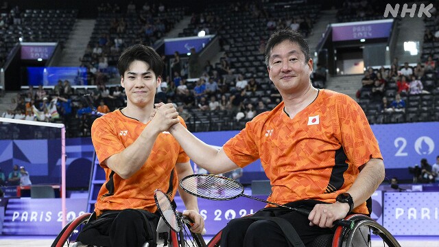 パリパラ バドミントン 梶原・村山ペア 銅メダル 男子ダブルス