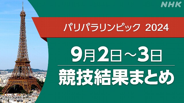 パリパラリンピック 競技結果まとめ 9/2～9/3