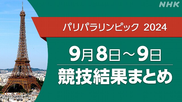 パリパラリンピック 競技結果まとめ 9/8～9/9