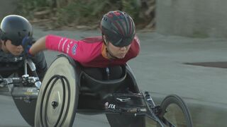 パリパラリンピック 車いすマラソン喜納翼 感謝の12位