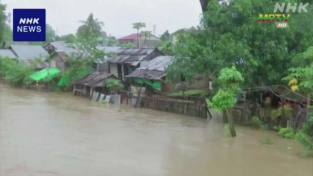 ミャンマー 大雨で洪水や土砂崩れ 120人以上死亡か