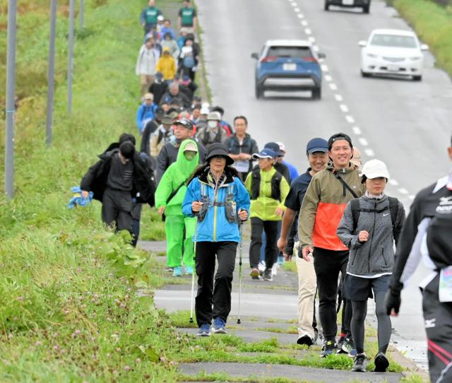 本土から北方領土までの距離、歩いて体感　根室市で477人参加