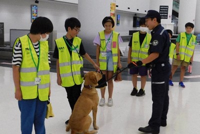 麻薬探知犬みな成田育ち　最強バディーへの道、まず「遊び」から