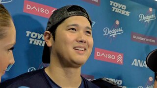 大谷翔平、初のシャンパンは「ちょっと痛かった」「今日決めるんだっていう気持ちできた」ホームでの歓喜に達成感