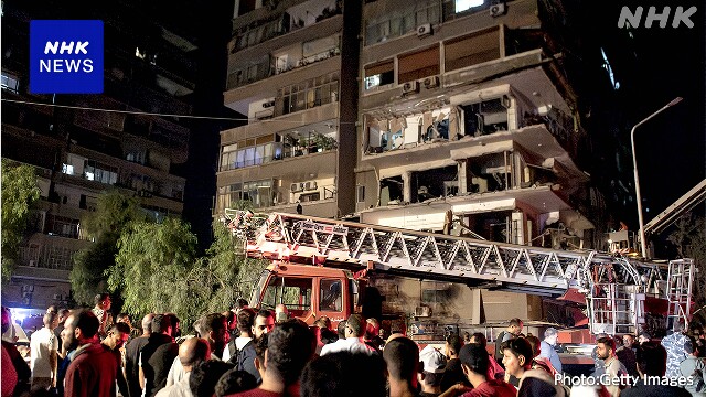 “イスラエル軍がミサイル発射 市民7人が死亡”シリア国営通信