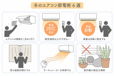 6割が知らない冬場のエアコン事情　効果的な節電方法は