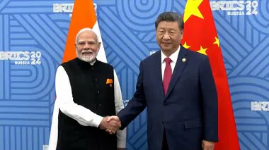 中国の習近平国家主席とインドのモディ首相が5年ぶりに会談…2020年の国境での衝突以来悪化の関係改善なるか