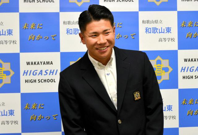 吉井監督は中学の先輩「教わりたい」ロッテ育成の和歌山東・谷村選手