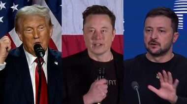 新政権で強い影響力持つか…イーロン・マスク氏がトランプ次期大統領とウクライナのゼレンスキー大統領の電話会談に同席とアメリカメディア報じる