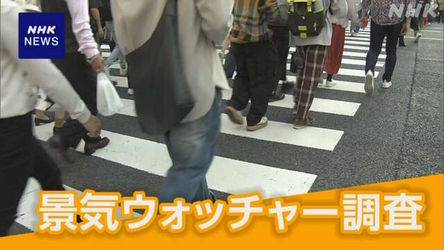 10月の景気ウォッチャー調査 2か月連続で前月下回る 物価高で