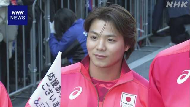 阿部一二三選手らがパレード パリ五輪・パラ選手 応援に感謝